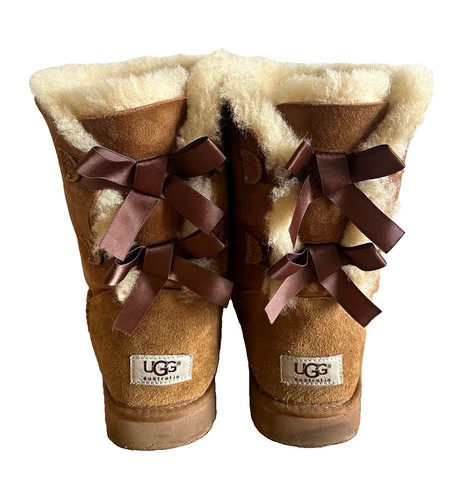Ugg bailey bow womens chestnut - bailey,