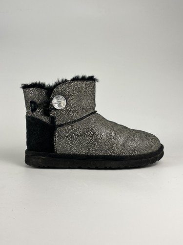 Women black silver ugg - women's,