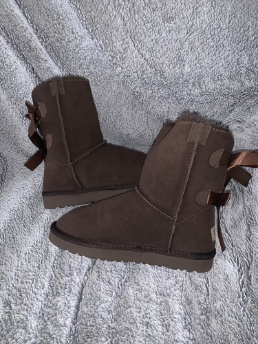 Suede tall boots bailey - tall, bow